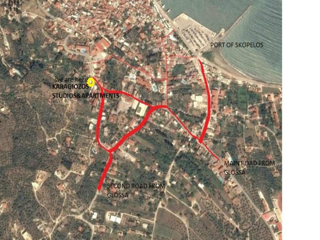 Karagiozos Studios & Apartments Skopelos Eksteriør billede